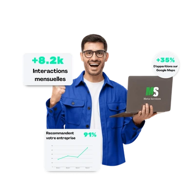 Une visiblité sur internet ,devenez leader du merché avec meta services