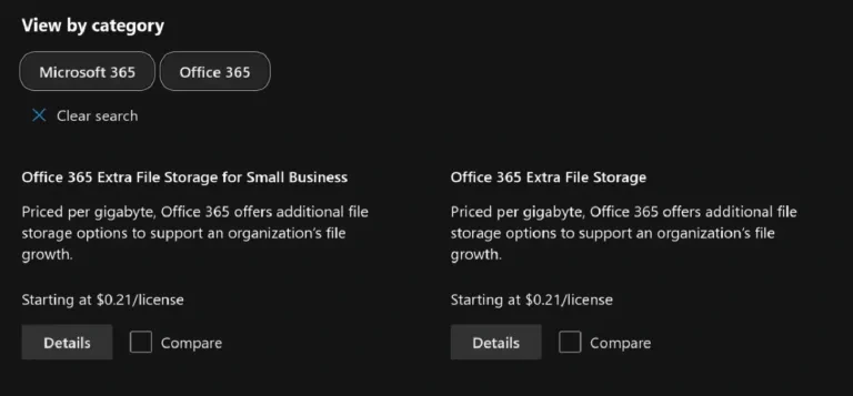 Achat d’espace de conservation supplémentaire dans M365