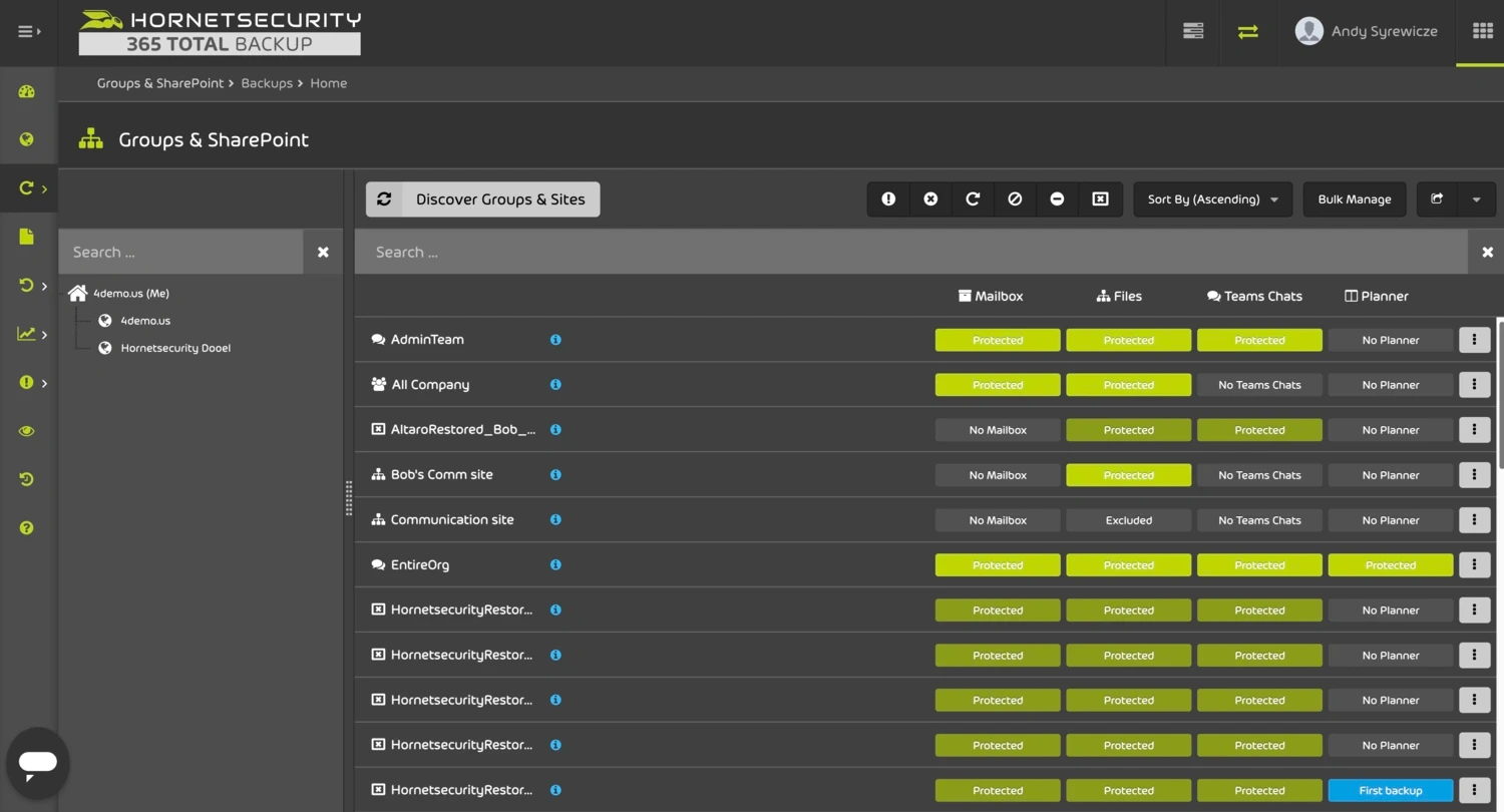 Configuration de 365 Total Backup