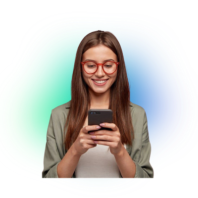 Personne satisfaite des résultats digitales 