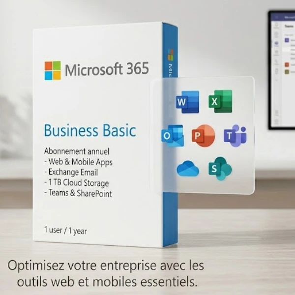 Microsoft 365 Business Basic – Abonnement annuel